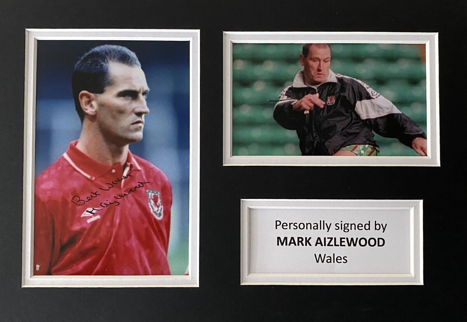 Mark Aizlewood Genuine Hand Signed Wales Photo Poster painting In A4 Mount Display