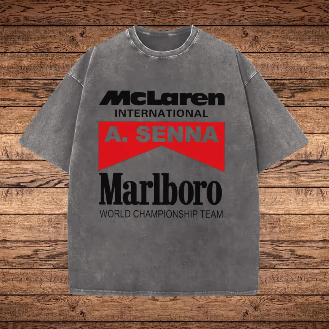 Vintage Graphic Print Washed T-shirt