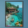 Diamond Painting-DIY Full Round Drill Beach House(40*60CM)