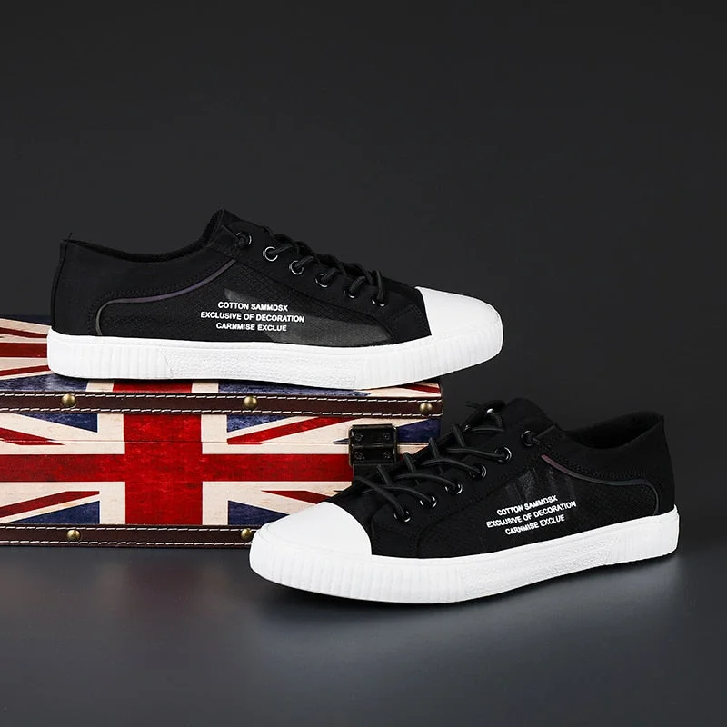 Nine o'clock Summer New Men Canvas Shoes Hard-wearing Breathable Sneakers All-match Male Vulcanized Shoes Fashion Casual Outside