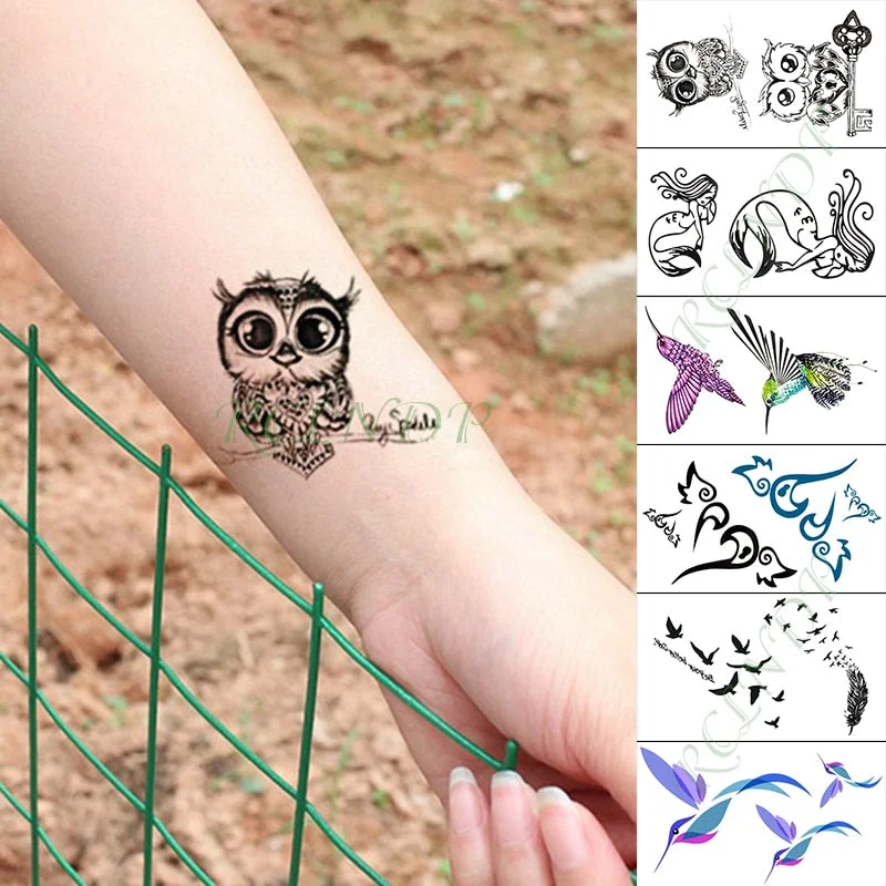 Waterproof Temporary Tattoo Sticker Love Heart Heartbeat Fake Tatto sexy clavicle Hand Arm Flash Tatoo for Kid Girl Men Women