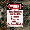 Funny Warning - Vintage Metal Signs(12*16Inch) - Warning