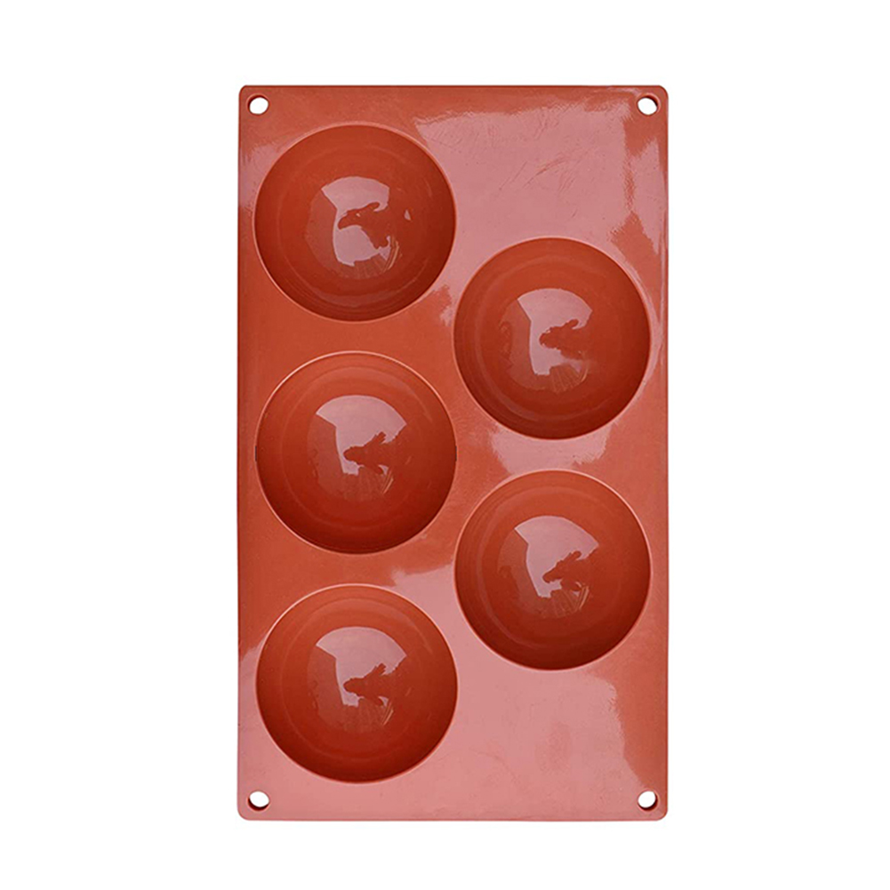 

5 Half Ball Sphere Silicone Mold Round Cake Chocolate Stencil Pudding Mould, 501 Original