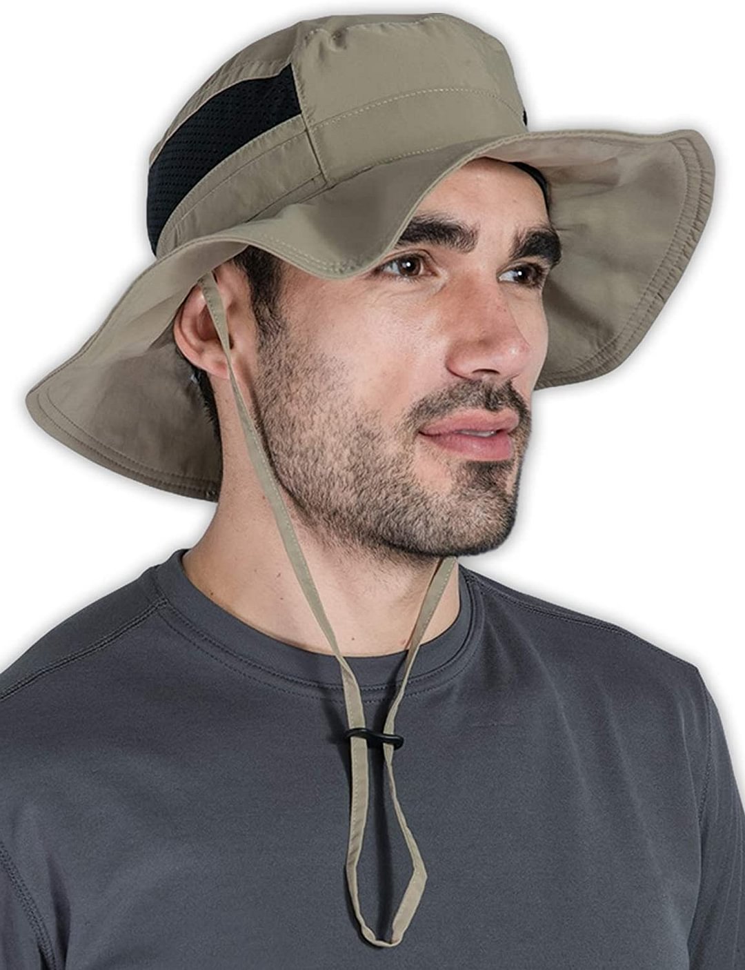 Fishing & Hiking Boonie Sun Hat for Men & Women - UV Protection Wide Brim Bucket Hat - Outdoor Safari Summer Cap - UPF 50+