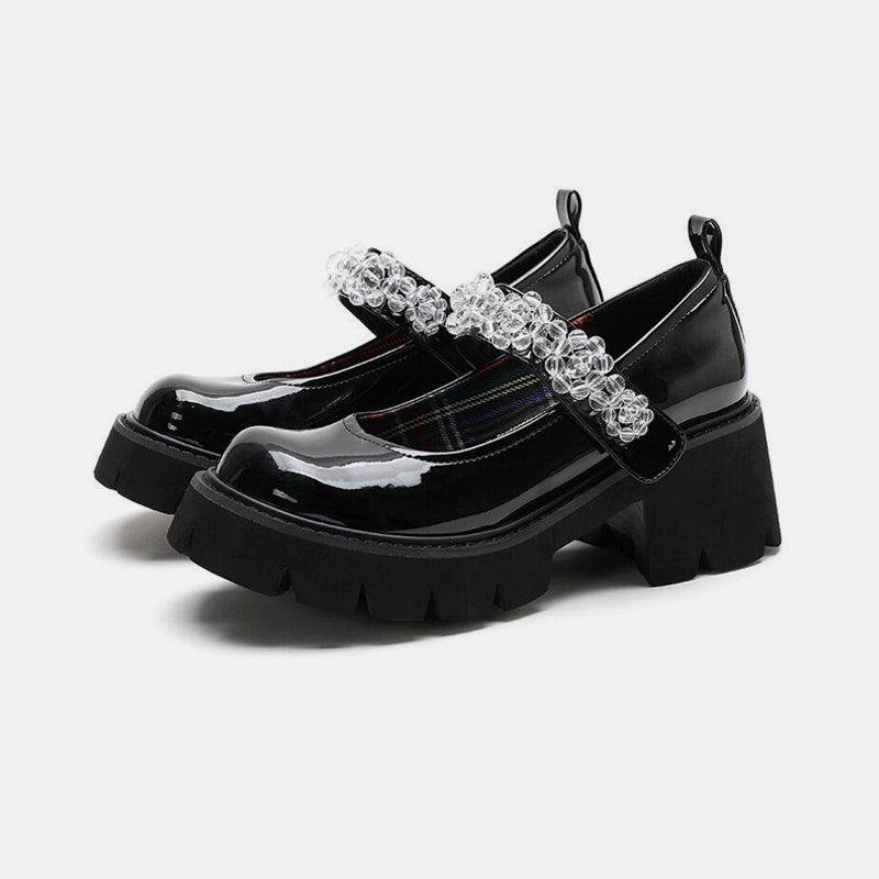 Crystal Mary Jane Shoes