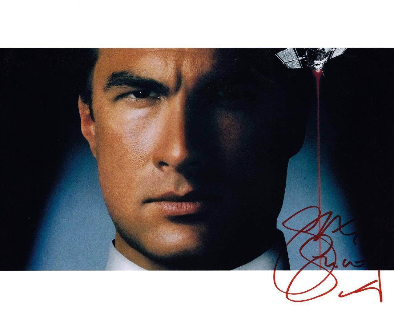 Steven Seagal under siege SIGNED AUTOGRAPHED 10 X 8