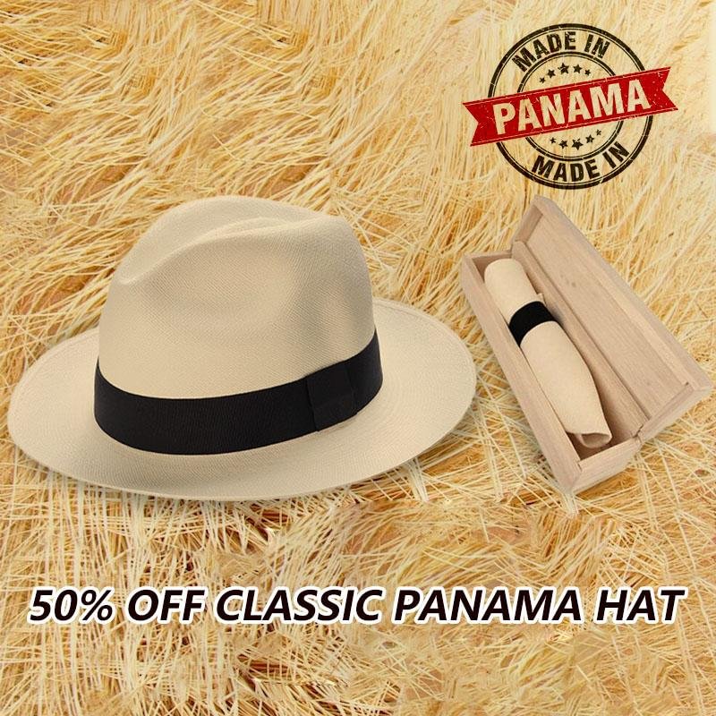 Classic Panama Hat-Handmade In Ecuado