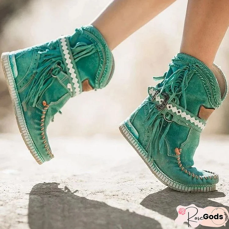 New Style Tassels Ankle Boots