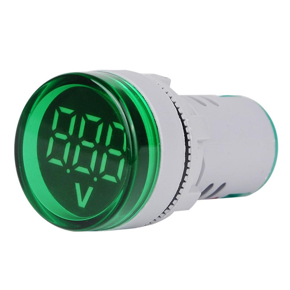 

6-100V DC Digital Display Voltmeter Indicator LED Lamp Round Signal Light, Blue, 501 Original