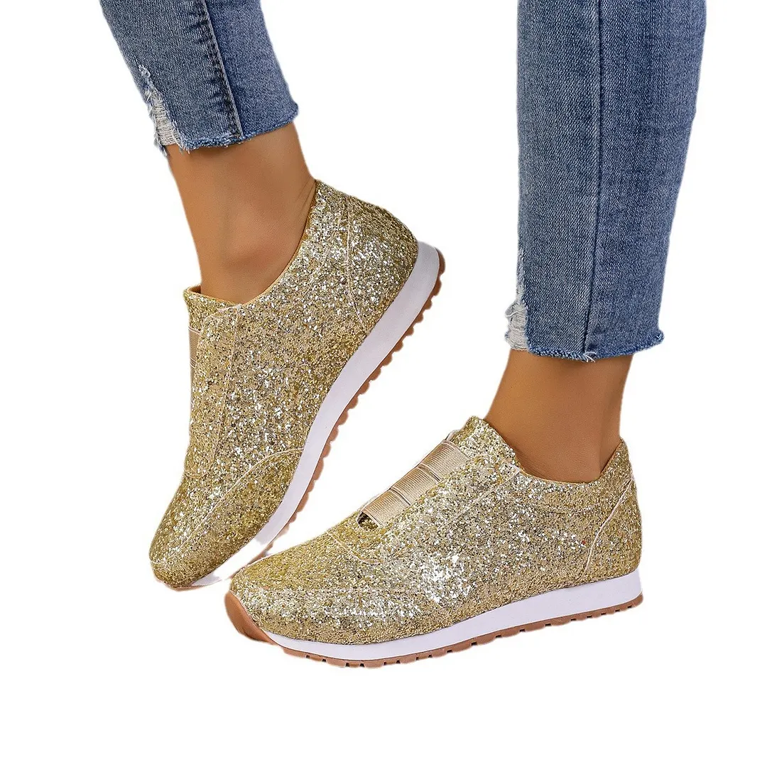 Breakj Breakj New Women's Single-Shoe Lid Water Drill Tight Casual Single-Shoe Thick-Soled Fish Mouth Single Shoe