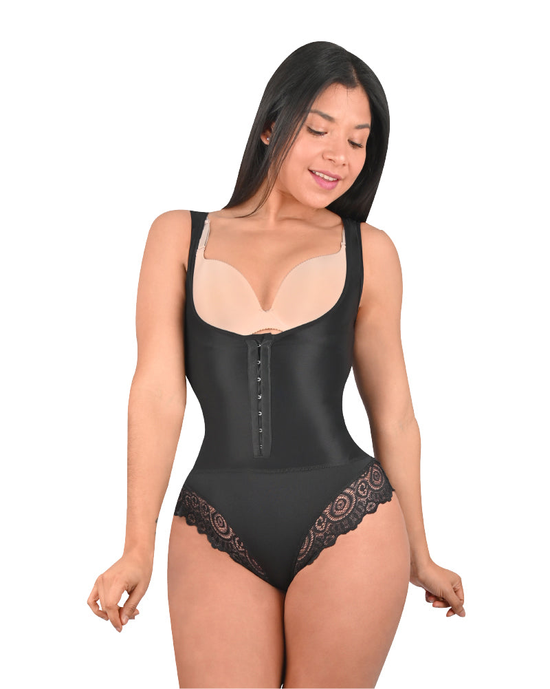 Women's Waist Trainer Bodysuit Tummy Control Breathable Corset Bodysuit