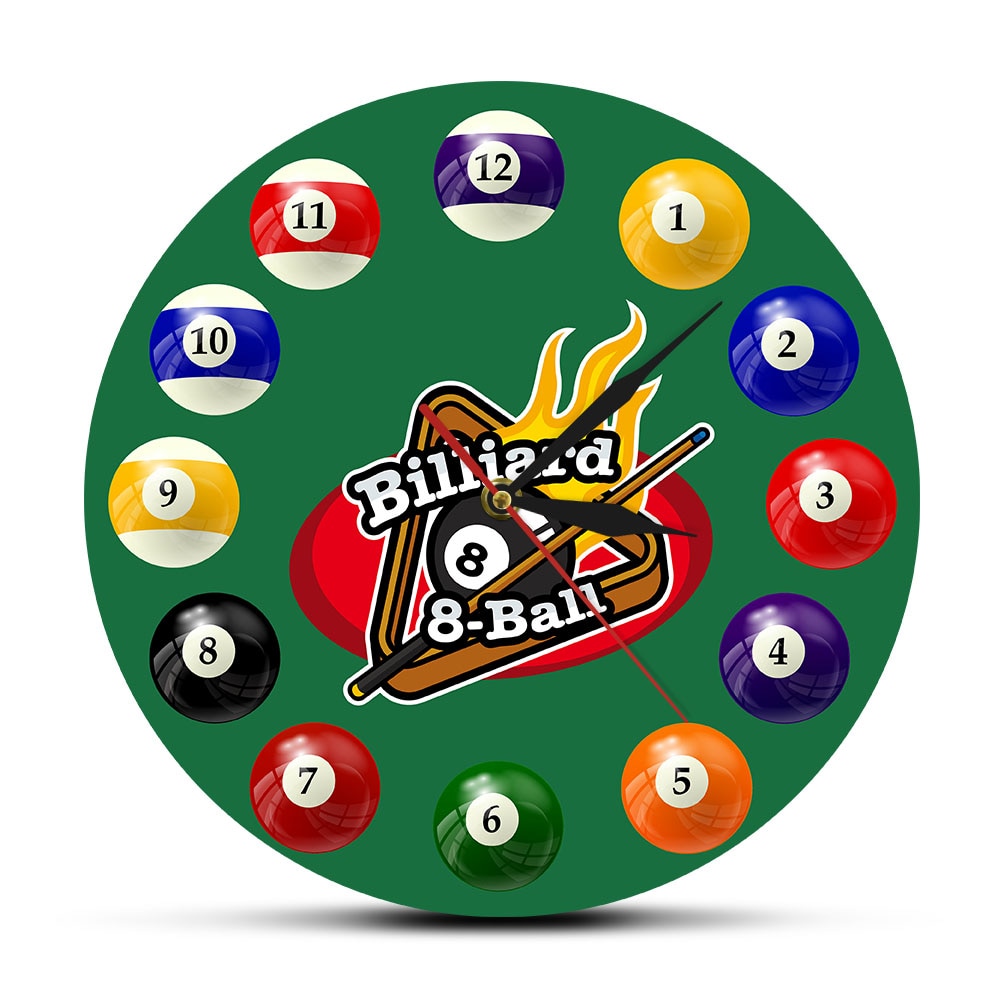 

Billiards pool table - Frameless Acrylic Wall Clock, 501 Original