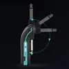 Wireless Guitar Transmitter Receiver Long Battery Life Instrument Wireless Transmitter Plug and Play 220 Rotatable for Guitar Bass Electric Instruments