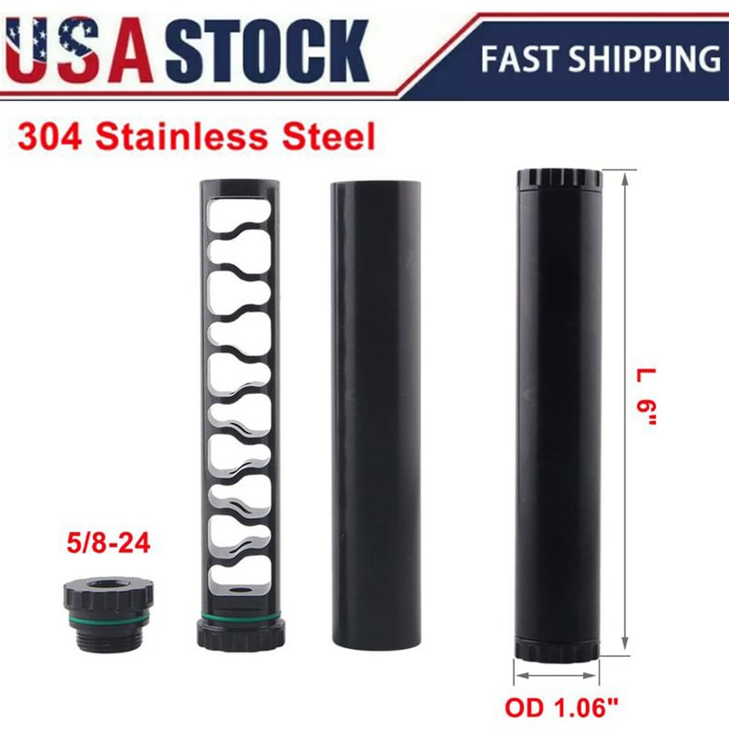 6" OD 1.06" 1/2-28  single core Stainless Steel fuel filter solvent trap adapter Kit Wix 24003 Napa 4003