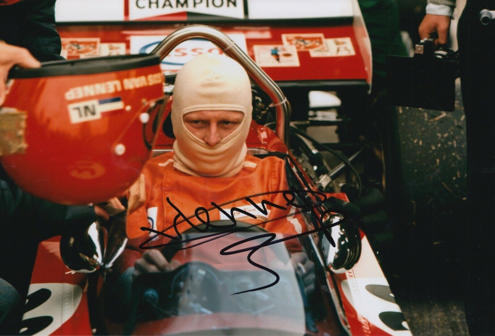 Gijs van Lennep Hand Signed 12x8 Photo Poster painting - Formula 1 Autograph F1.