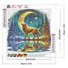 Wolf - Rundbohrer Diamant Malerei - 30 * 30cm