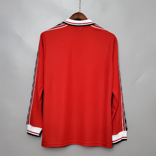 Retro long-sleeved 98/99 Manchester United home Football T-Shirt