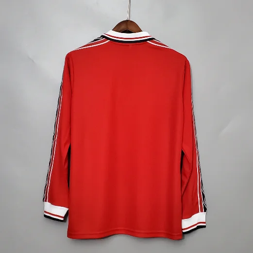 Retro long-sleeved 98/99 Manchester United home Football T-Shirt