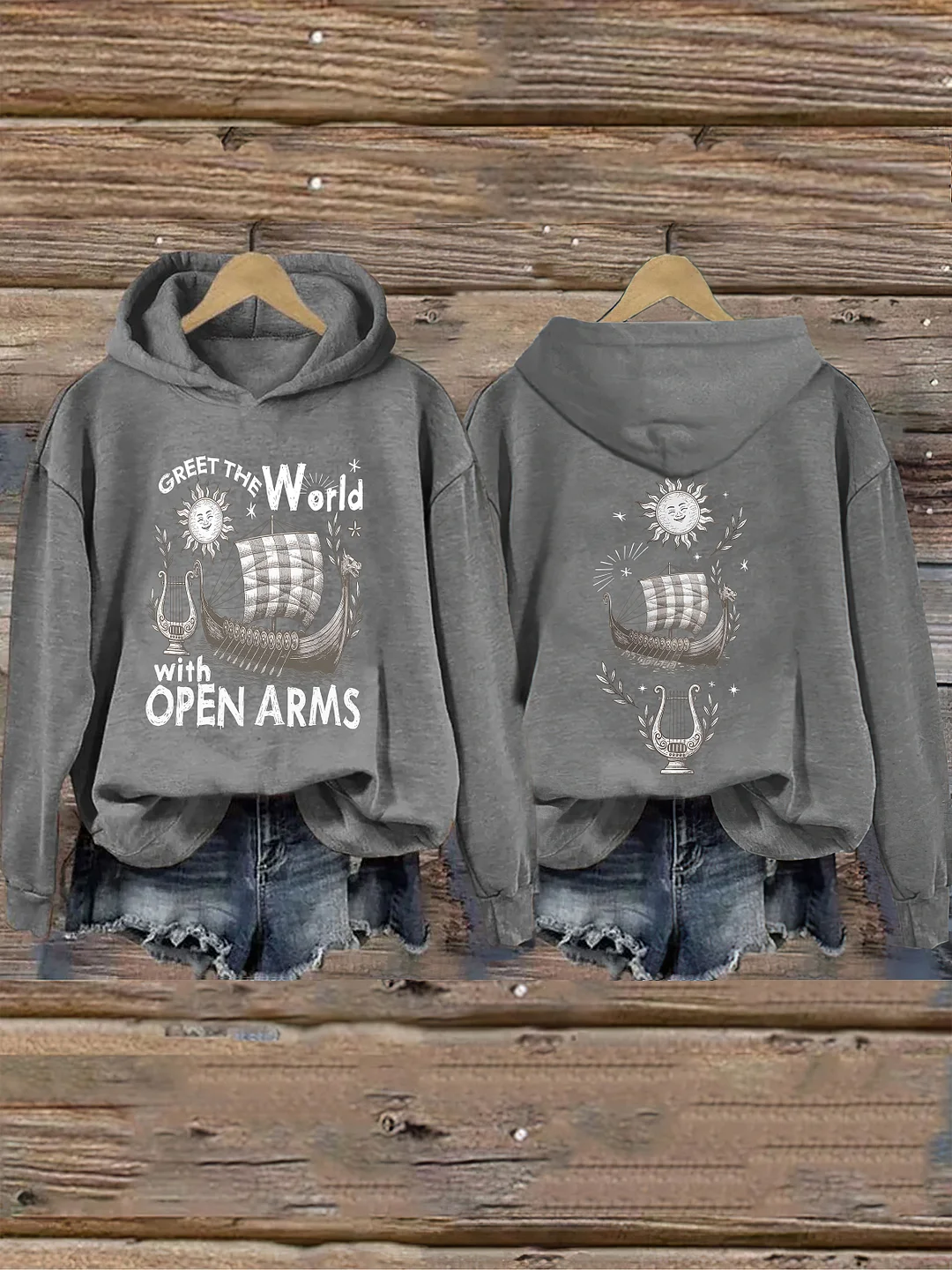 Greet the World With Open Arms Hoodie