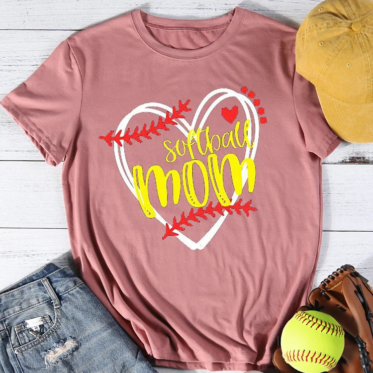 AL™ Softball Mom T-shirt Tee -01294-Annaletters