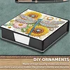 Diamond Painting PU Dragonfly Notecard Box with 160 Sheets Paper Note Holder