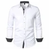 Men's Polka Dot Casual Long-sleeved Shirt