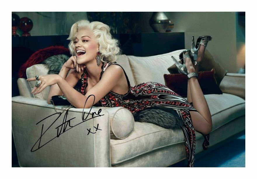 RITA ORA AUTOGRAPH SIGNED PP Photo Poster painting POSTER