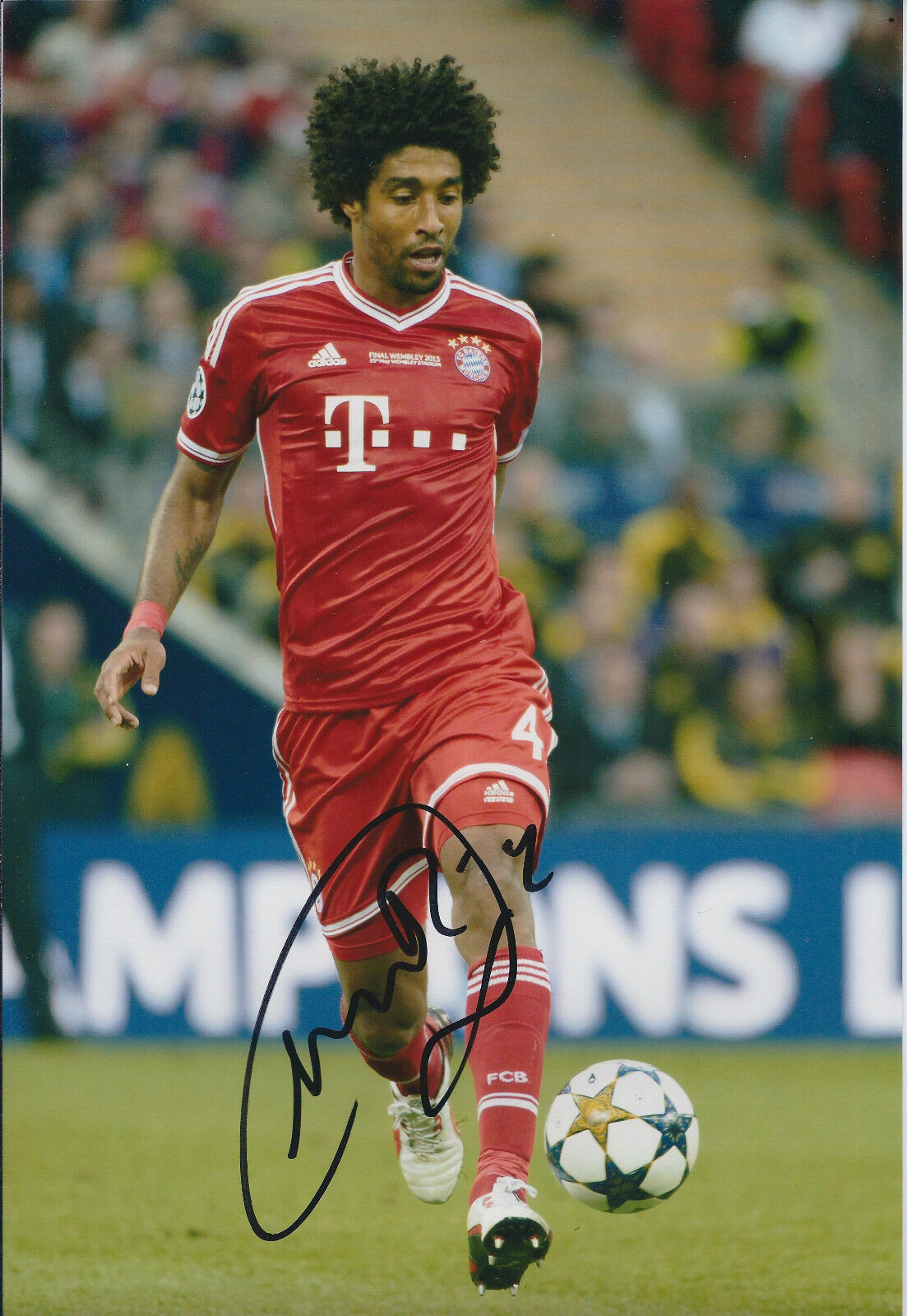 DANTE Signed Autograph Photo Poster painting AFTAL COA Germany Bayern Munich BRAZIL