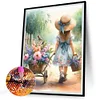 Sweet girl-full rond diamant peinture-30 * 40cm