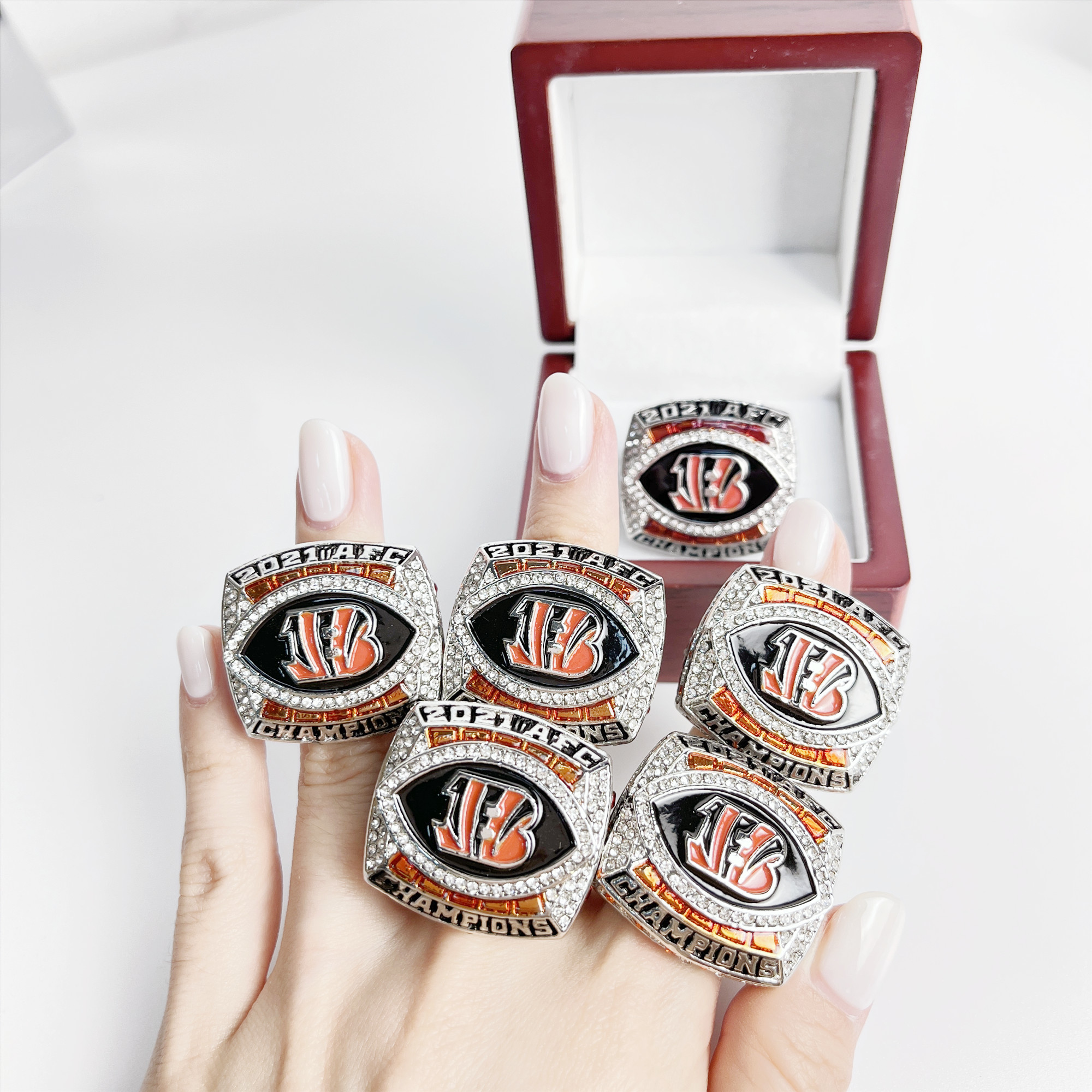 2021 AFC Championship Rings Cincinnati Bengals NFL