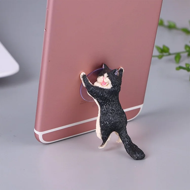 JOURNALSAY Cute Cat Desktop Stand Phone Holder Accessories For Mobile Phones PVC