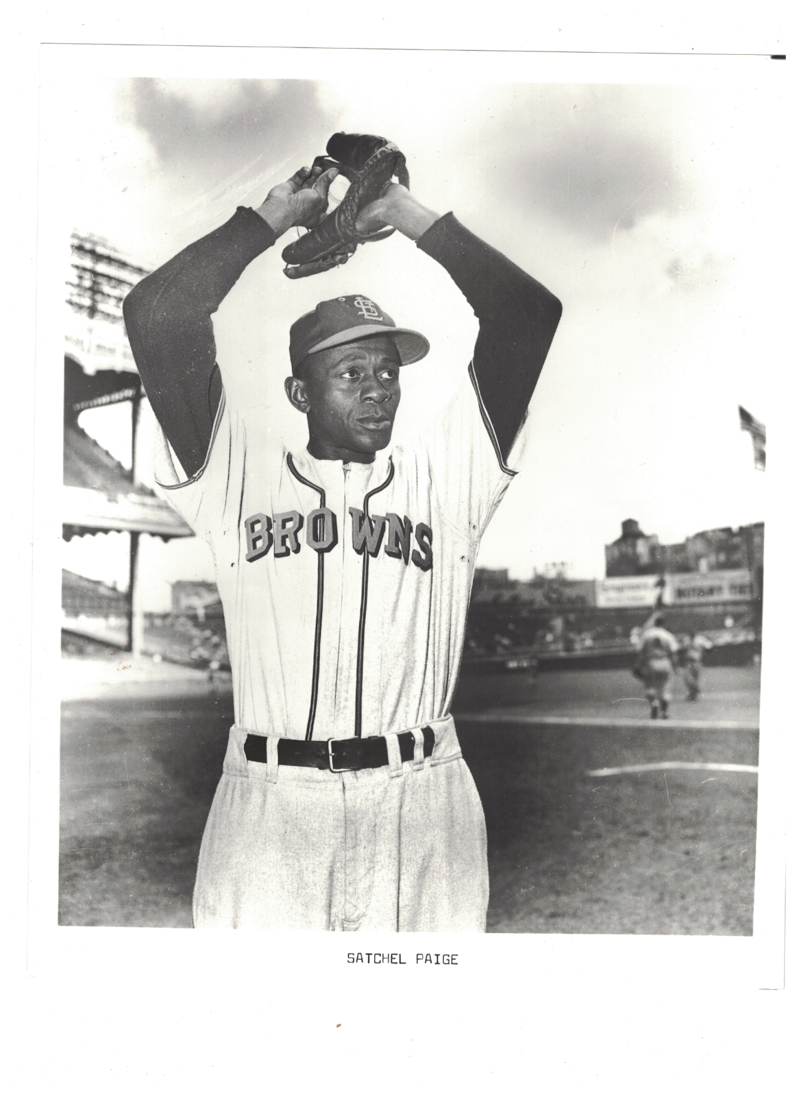 Satchel Paige St. Louis Browns Older 8x10 Baseball Photo Poster painting JH