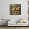 Dream House-14CT Stamped Cross Stitch 50*50cm/19.69*19.69in