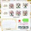 6Pcs Bouquet Diamond Painting Greeting Card Diamond Handmade Card for Friends
