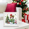 5D DIY Partial Special Shaped Drill Diamond Painting Xmas Snowman With Frame Kit19.2x19.2cm