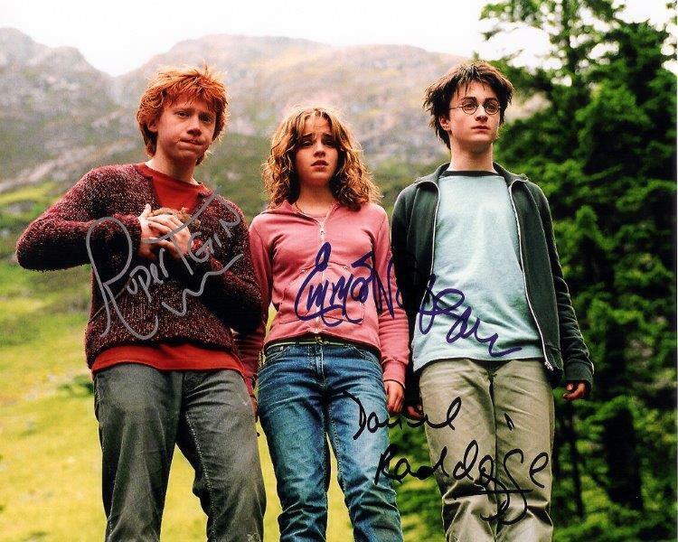 REPRINT - HARRY POTTER Cast Autographed Signed 8 x 10 Photo Poster painting Poster Man Cave