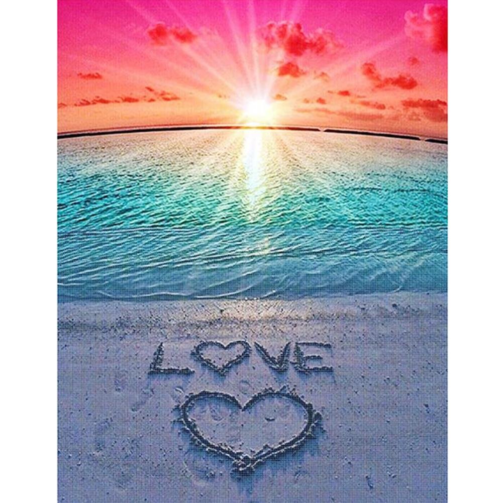 Love Beach - Full Round - Diamond Painting