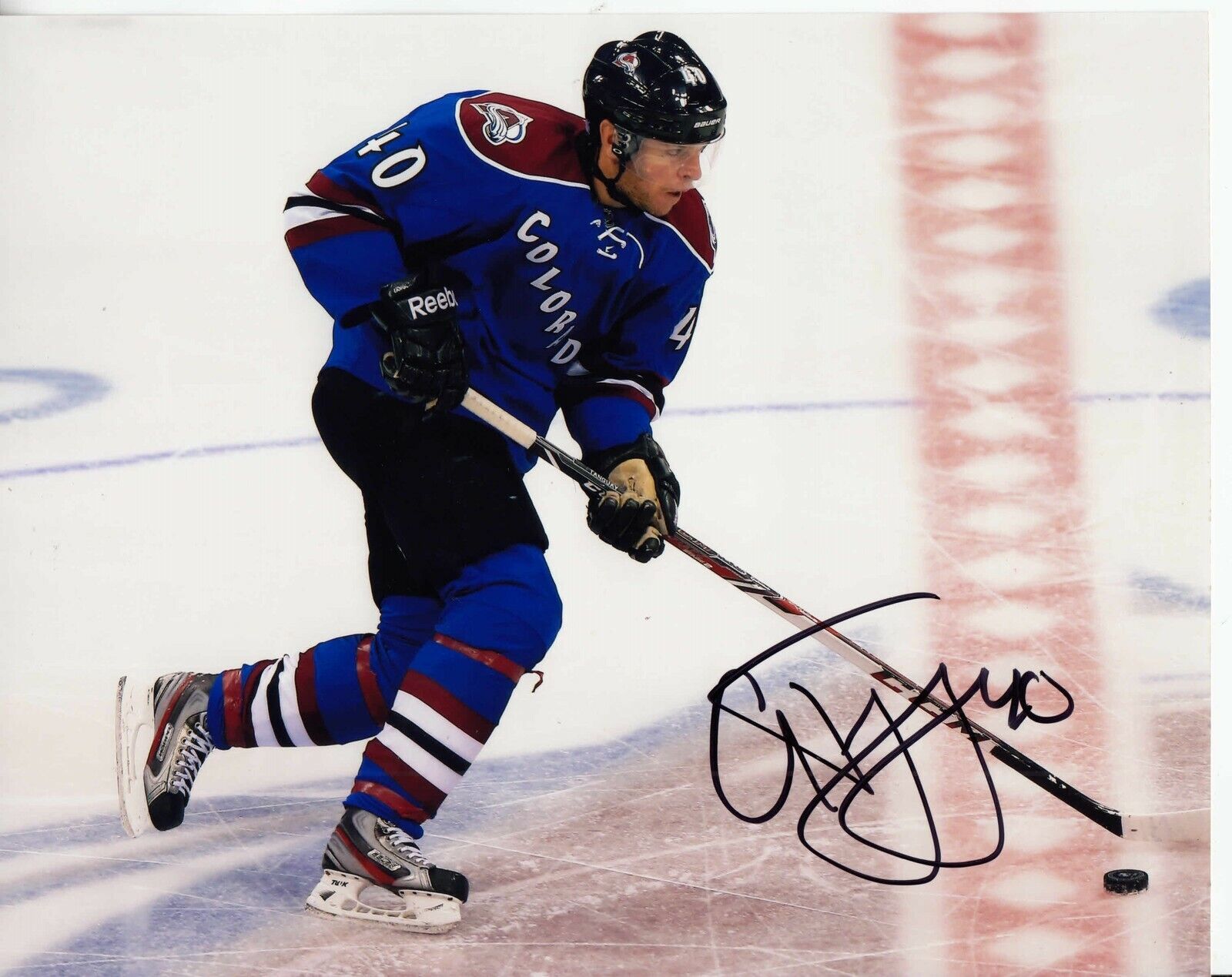 Alex Tanguay #0 8x10 Signed Photo Poster painting w/ COA Colorado Avalanche