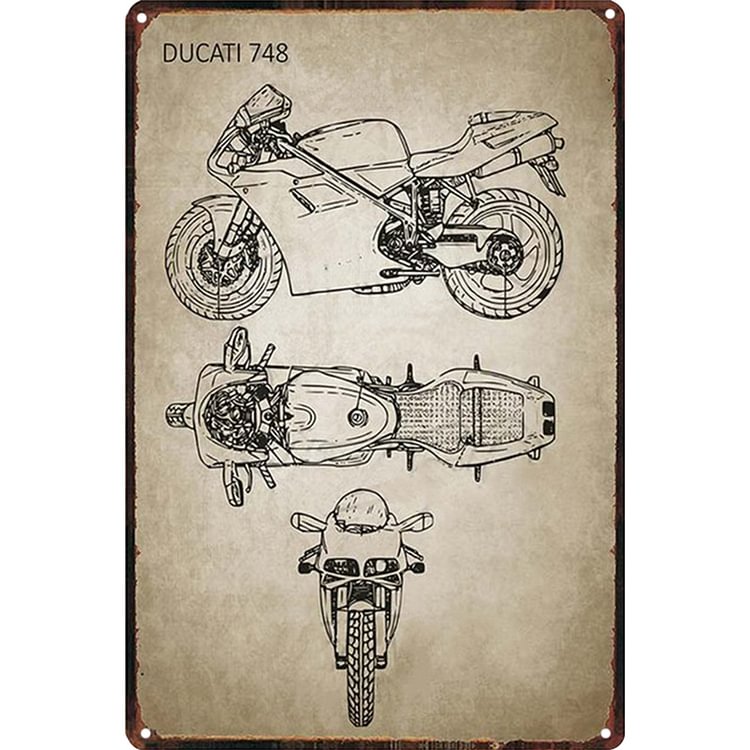 DUCATI - Vintage Tin Signs/Wooden Signs - 20*30cm/30*40cm
