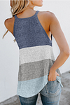 Summer Halter Color Block Vests