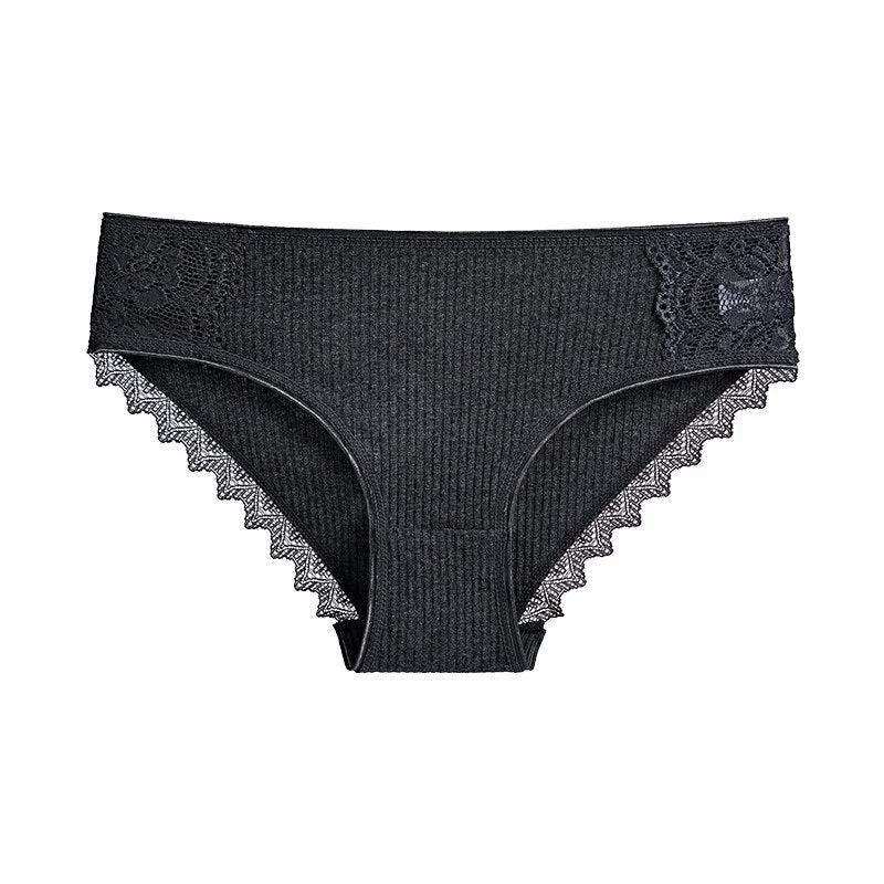 1 Pcs Woman Underwear Lace Cotton Briefs Female High Quality Soft Breathable Panties Underwear For Woman Briefs New BANNIROU
