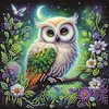 Diamond Painting-DIY Crystal Rhinestone Owl on a Branch