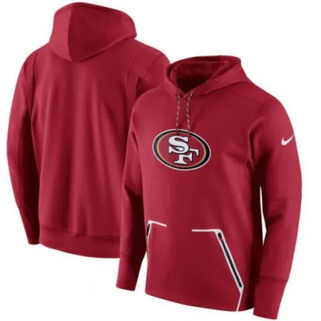 Men's  San Francisco 49ers Scarlet Champ Drive Vapor Speed Pullover Hoodie