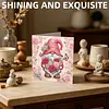 12pcs Flower Goblin Folded Diamond Art Greeting Cards DIY 12 Pack with Envelopes