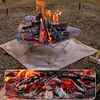 Camping Portable Burning Fire Rack Stainless Steel Bonfire Stove Detachable
