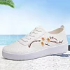 Gioiacombo&trade; Scarpe casual da donna con fiori ricamati in pelle di nuova moda