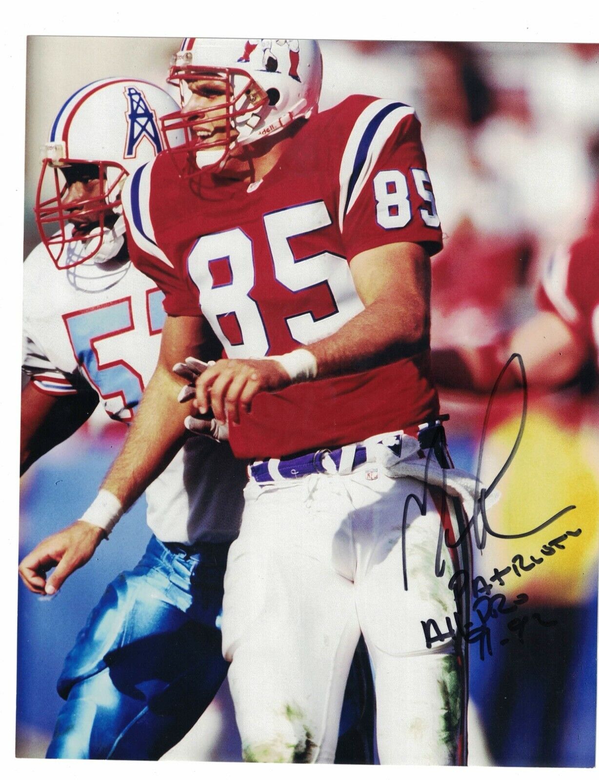 Marv Cook New England Patriots Signed 8x10 Football Photo Poster painting W/Our COA
