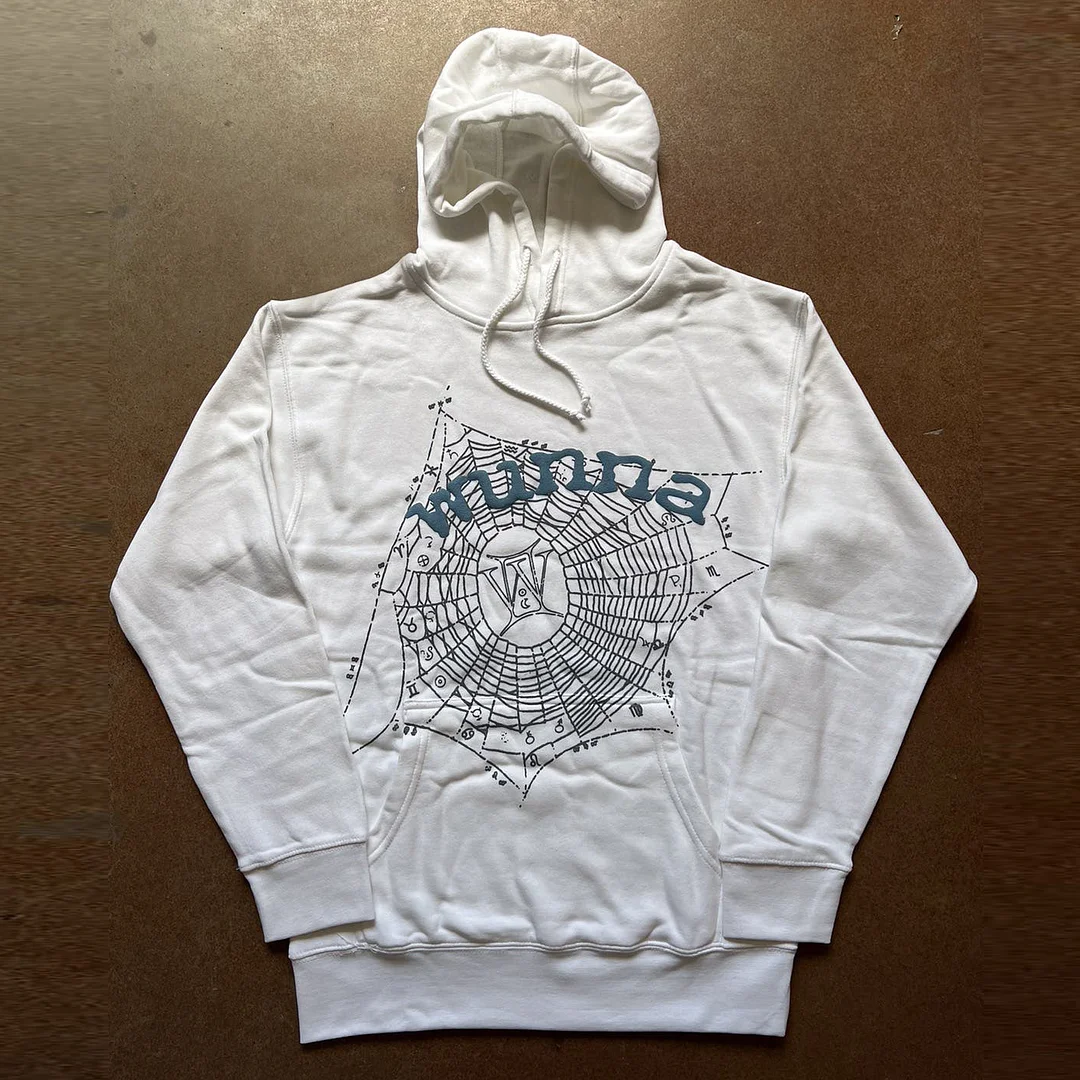 Chic Spider Print Hoodie