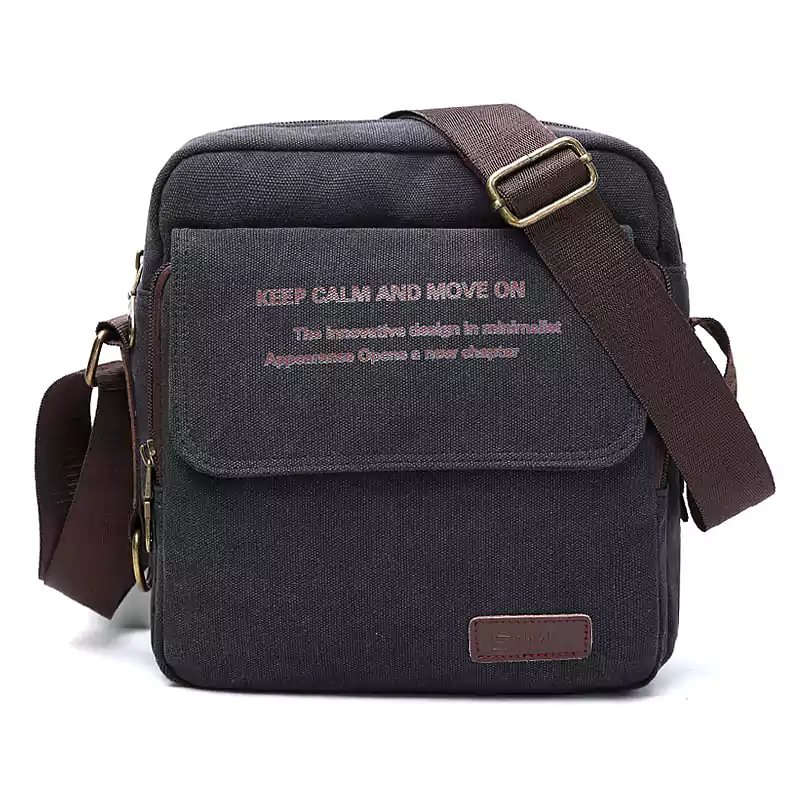 LETCLO™ Outdoor Canvas Messenger Flap Bag with USB Charging Port letclo 