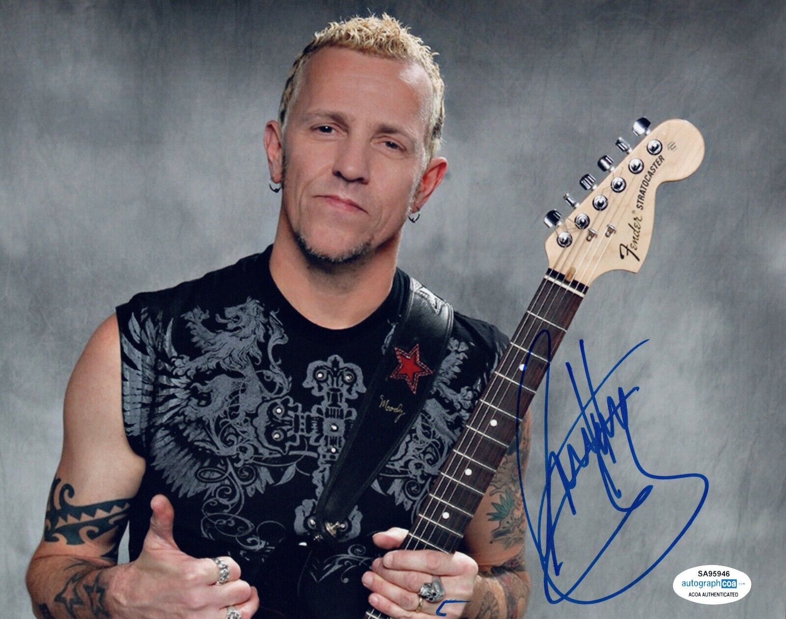 Gary Hoey Signed Autographed 8x10 Photo Poster painting Rock Blues Guitarist ACOA COA